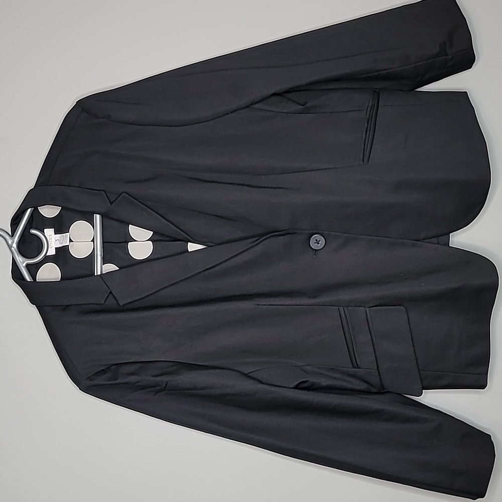 Chico's size 3 (US women's XL -16) black one button blazer